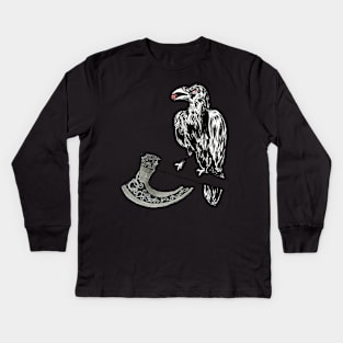 d20 Raven Kids Long Sleeve T-Shirt